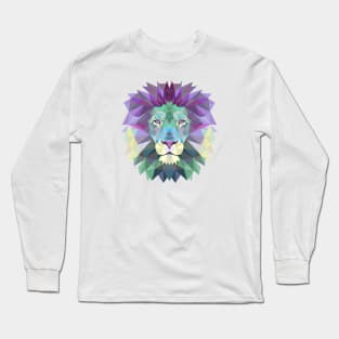 Polygonal lion head t-shirt Long Sleeve T-Shirt